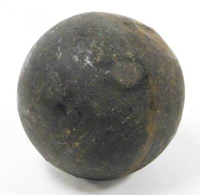 An iron canon ball. - 2