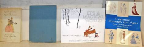 A group of fashion related books, to include Costume Through the Ages, Fashion Drawings by Francis Marshall, It's a Magical World and English Costume of the 19thC, drawn by Iris Brooke and described by James Laver (4).