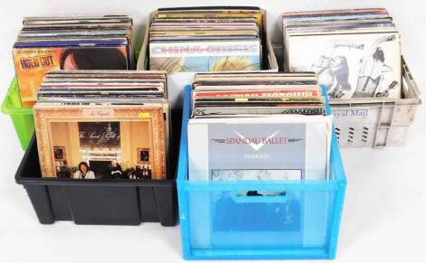 Various 33rpm records, mainly relating to the 80's/90's, to include Michael Jackson, Barry White, The Shadows, etc. (3 boxes)