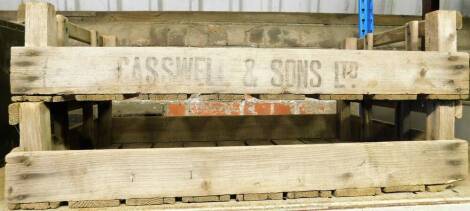 Two Casswell & Sons Limited wooden crates.