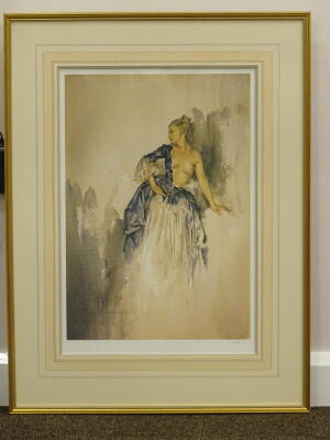 William Russell Flint (1880-1969). Ray, limited edition coloured print, 484/850, 59cm x 39cm. - 2