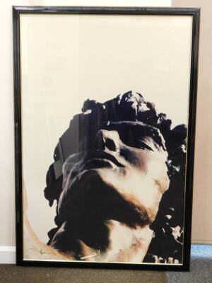 Ron Manfield (?) (20thC). Classical figure, artist signed photographic print, 158cm x 105cm. - 2