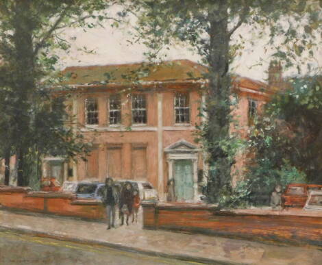 •Peter Brannan (1926-1994). Session House, Lincoln, oil on board, signed and dated 1990 verso, 48.5cm x 58.5cm.