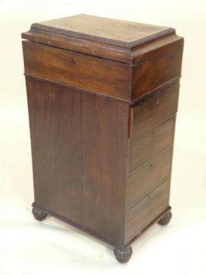 A George IV mahogany davenport by Wilkinson of Ludgate Hill London