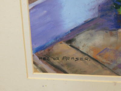 Hector Fraser. Blue Door (Jack Beck House), pastel, signed and titled verso, 46cm x 36cm. - 3