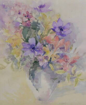 Alison Mitchell. Floral Study, watercolour, signed, 48cm x 39.5cm.