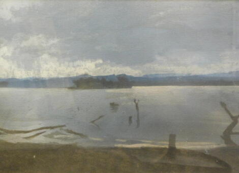 Stephen Smith. Lake Navaisha - Kenya, watercolour, signed, 32cm x 47.5cm.