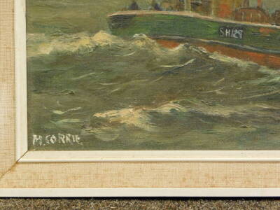 M. Corrie. Homeward bound, oil on board, signed and titled, 34cm x 44cm. - 3