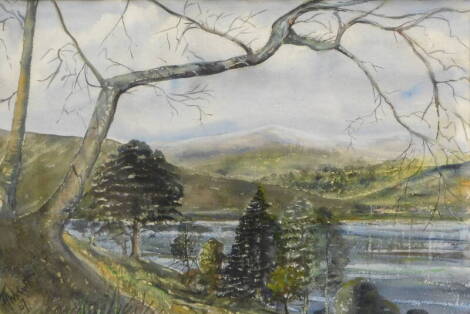 A.T. Wickard (20thC). Mawddach Estuary, Merionethshire, Looking across to Bontddu and Diffwys Mountain, watercolour, signed, titled and dated (19)67, 37cm x 54cm.