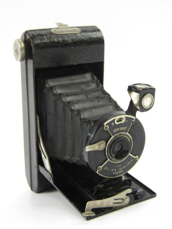 A Coronet folding box camera.