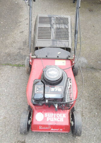 A Suffolk Punch rotatory mower, with Briggs & Stratton Sprint 375 engine.