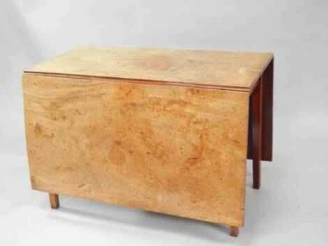 A George III mahogany Pembroke table, with square taper legs, 108cm wide