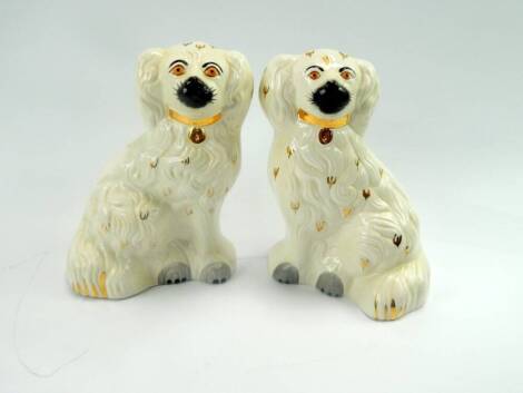 A pair of Beswick pottery Staffordshire spaniels, No 1378-5, impressed marks.