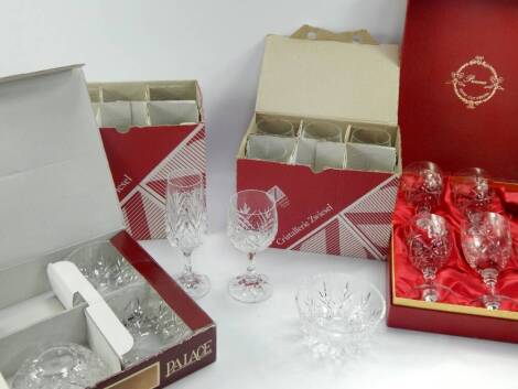 Cristaslerie Zwiesel, RCR and other cut table glassware, boxed, (a quantity).