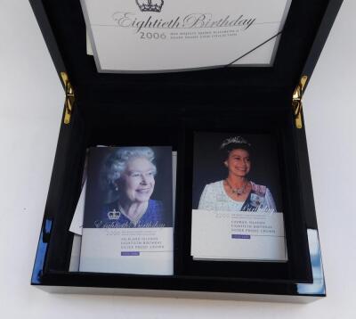 A Royal Mint silver proof coin collection 80th Birthday of Her Majesty Queen Elizabeth II 2006, twenty coins with certificate, cased and boxed, with the Story Behind The Collection, two vols. - 4