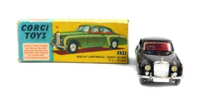 A Corgi die cast model of a Bentley Continental Sports Saloon, by H J Mulliner, No 224, boxed. - 2