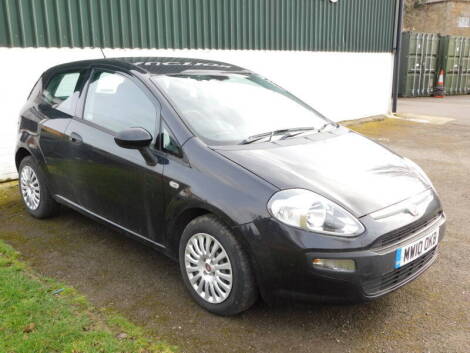 A Fiat Punto Evo Active 3 door hatchback, Registration MW10 0KB, petrol, black, first registered 29th June 2010, 23,037 recorded miles, with V5. To be sold upon the instructions of the Executors of Bernard Hammett (Dec'd).