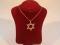 A pendant, a Star of David and chain, 9ct gold, London assay, 16