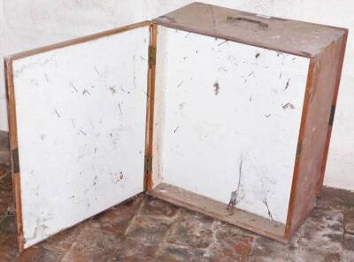 A 19thC mahogany portable cabinet, believed to be for the preparation and mounting of lepidoptery specimens, having a double sided access, 52cm high, 43cm wide, 23cm deep. - 3