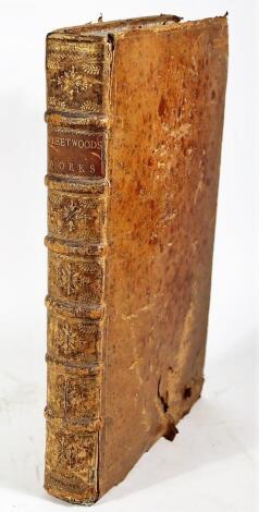 Fleetwood (William) A COMPLETE COLLECTION OF THE SERMONS..., contemporary calf, rubbed at extremities, folio, London, D. Midwinter et al, 1737.