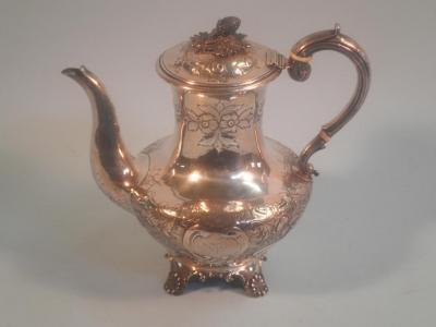 A William IV silver teapot