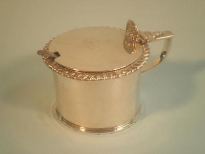 A William IV silver mustard by Barnard Bros