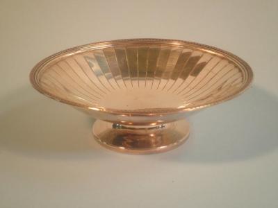 An early George V silver shallow dish by Adie Bros