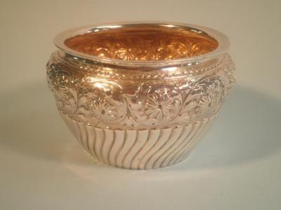 A Victorian silver dish