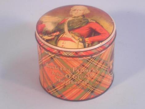 A Huntley & Palmer's biscuit tin