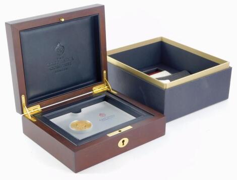 A East India Company 2019 two hundred and fifty Trade Dollar gold coin, 24ct gold, weighing one ounce, limited edition number 6 of 288 with certificate, fitted case etc.