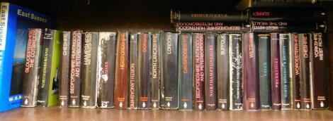 Various volumes of Pevsner, to include Cheshire, Herefordshire, London, Cambridgeshire, Suffolk and other similar books. (1 shelf)