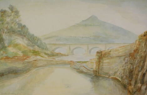 Gordon Cumming (20thC). River landscape, watercolour, signed and dated (19)66, 38cm x 59cm.