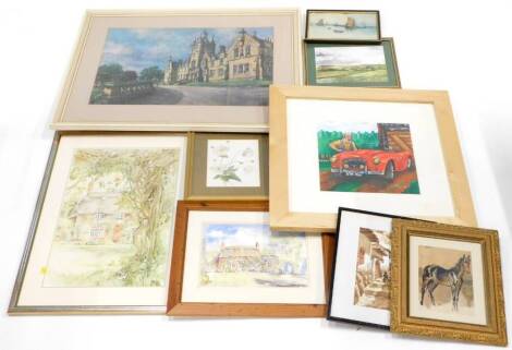Robbie Hudson. Austin Heeley, watercolour and various other pictures and prints, artists to include E H Hutton, R S Samuel, H Augusta Talboys, B H Raven, etc.