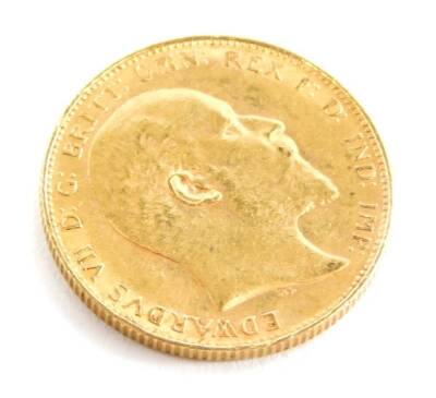 An Edward VII 1903 full gold sovereign. - 2