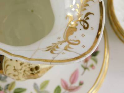 A collection of 19thC and later ceramics, to include a J Meir and Son Wild Rose pattern blue printed meat dish, a set of four 19thC Spode plates, etc. - 3