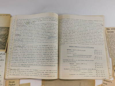 A Liverpool Dockyard Log Book, vol 16, November 25th 1968 - May 15th 1971., compiled by Mr F C Thornley., detailing ships movements, repairs, etc., including the sea trials for the liner Queen Elizabeth II., together with assorted press cuttings. - 4