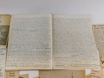 A Liverpool Dockyard Log Book, vol 16, November 25th 1968 - May 15th 1971., compiled by Mr F C Thornley., detailing ships movements, repairs, etc., including the sea trials for the liner Queen Elizabeth II., together with assorted press cuttings. - 5