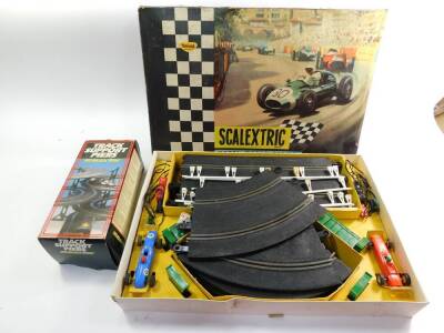 A Hornby Scalextric Model Motor Racing Set, No FJ.31, Formula Junior Cars, together with track support piers, both boxed. (2) - 2