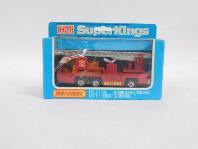 A Corgi model of The 1902 State Landau The Queen's Silver Jubilee 1977, together with a Matchbox Convoy Kenworth Horse Box CY6., Fire Tender K-9., and a Superkings Pallet Truck K-34, all boxed. (4) - 4