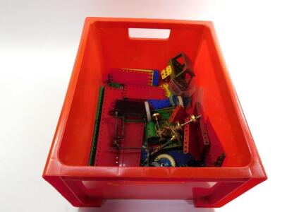 Meccano, including a motor, together with leaflets, booklets, etc. (a quantity) - 3