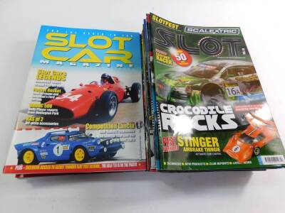 Scalextric Club Magazines, and further ephemera, in a Scalextric box. - 3