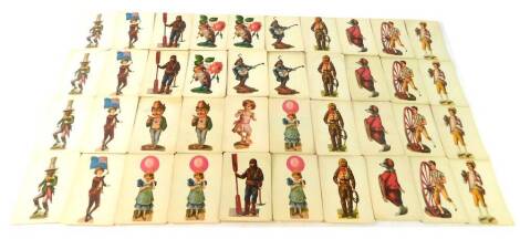 An American late 19thC card game, Captain Boyton, 41 of 48 cards.