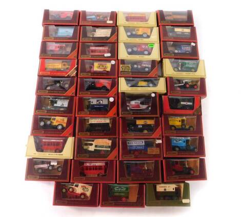 Matchbox Models of Yesteryear vintage trucks, cars and buses, boxed. (39)