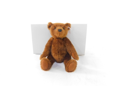 A Steiff Royal Baby "George" mohair white Teddy bear, with certificate no. 664113, and a mohair brown The World's First Teddy bear, with certificate no. 664946, both boxed. (2) - 2