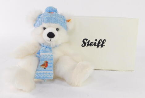 A Steiff Winter white Teddy bear Best For Kids, boxed.