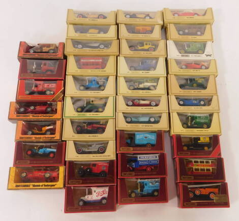 Matchbox Models of Yesteryear, die cast models of vintage trucks and cars, boxed. (a quantity)