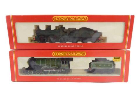 A Hornby OO gauge locomotive and tender, LNER green livery, 4-6-0, 8579, R284, together with a GWR Dean Goods locomotive, 2468, R2064, both boxed. (2)