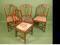 A set of four early 19thC mahogany dining chairs