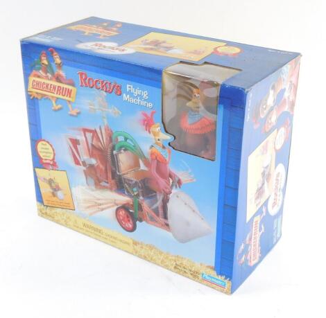 A Playmates Chicken Run Chicken Pie Thrower, boxed.