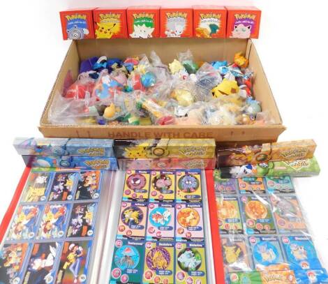 Pokemon Collectables, including six Burger King Doctor Gotta Catch Em All! Creatures., Pokemon World watches, together with Coca Cola collectables and Burger King The Simpson figures. (a quantity)